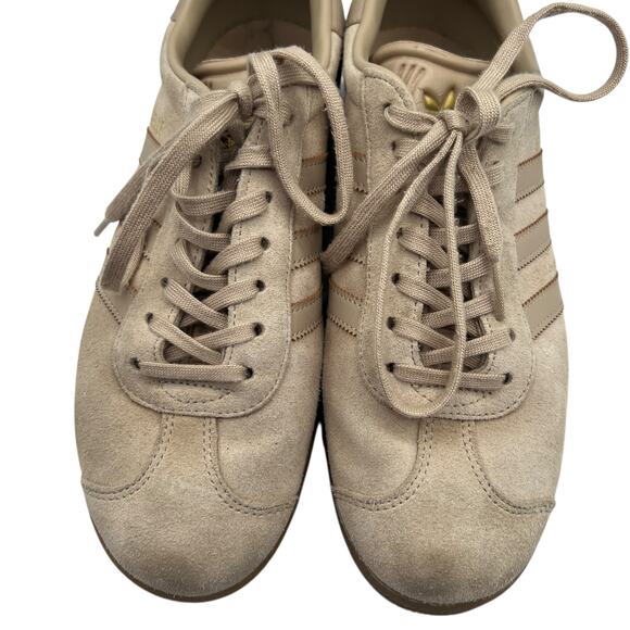 Adidas Gazelle Sneakers Beige Tan Suede Gum Sole 6 1/2 Men Classic Retro 90s Low - Picture 11 of 14